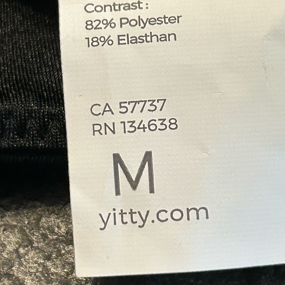 Yitty NWT Headliner Shaping Midi Bralette Size Medium‎ Iconic Black Athleisure - Picture 12 of 13